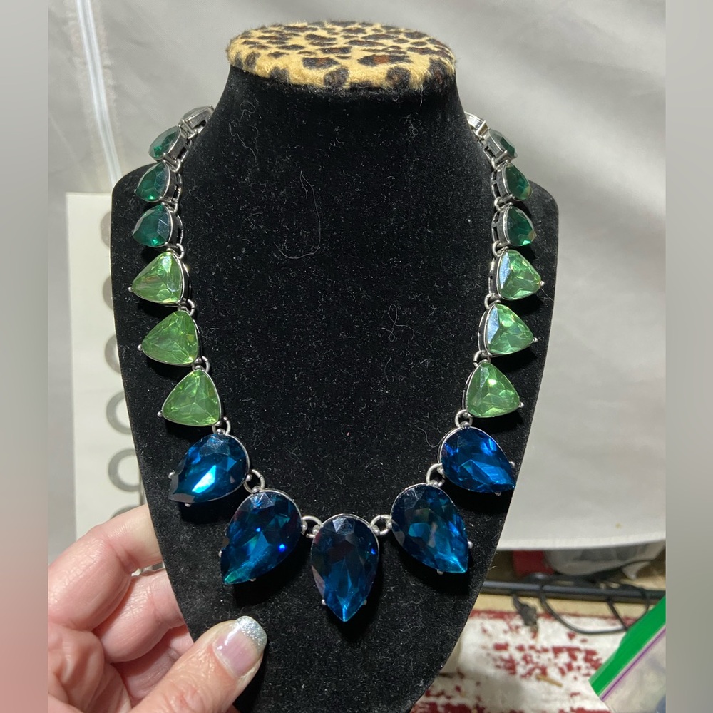 Chloe & Isabel Faux Crystal Silver Tone Statement Necklace